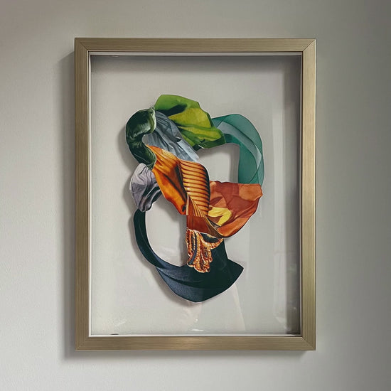 Print mocked up in different frames and over different wall colors shows versatility